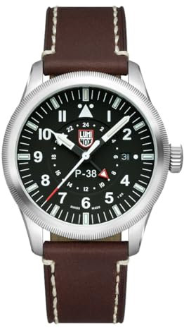 Luminox Herren Analog Schweizer Quarzwerk Uhr mit Leder Armband XA.9521