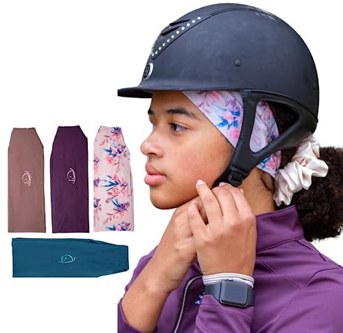 myMareCo Reiter-Stirnbänder für Damen, unter Reithelm, Sportbekleidung, breites Haarband, geeignet für die Verwendung mit Fahrradhelmen, Yoga und Wandern