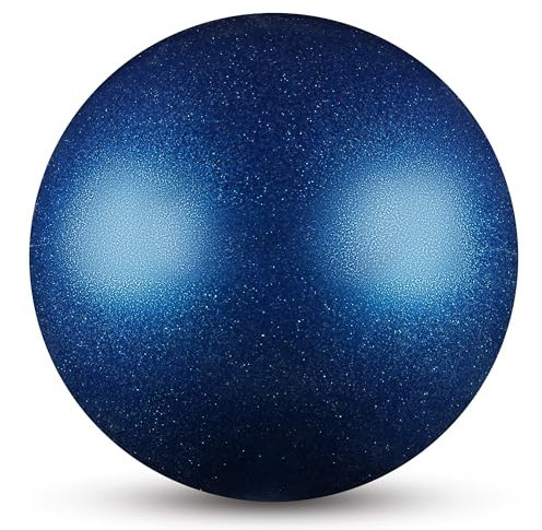 DRUNA Ball für Rhythmische Sportgymnastik 15 cm mit Glitter Indigo