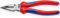 KNIPEX 08 22 185 SB Needle-Nose Combination Pliers with Multi-Component Grips Black atramentized 185