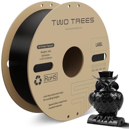 PLA Filament Pro, Hyper PLA Hochgeschwindigkeits 3D Drucker Filament, 1.75mm Schwarz 1KG Filament-3D-Druckmaterialien, Maßgenauigkeit +/-0.03mm, Kompatibel mit Meisten FDM-Drucker