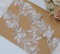 G-RUI P3403A Blumen-Pailletten, Perlenstickerei, Spitzenapplikationen für Hochzeitskleider, Spitzenborte, Applikationen, Aufnäher, Stickerei, Spitze, Parches Ropa (weiß), 2 m
