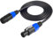 CERRXIAN Speakon Extension Cable, Speakon Male to Female Wire Audio Cord with Twist Lock, for Loudspeaker, Amplifier, DJ Stage (1.8M/6FT)
