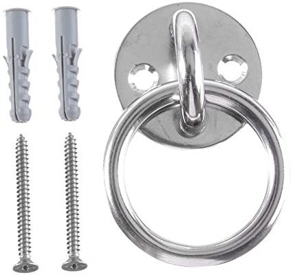 Parliky 1satz Wandmontierte Deckenhalterung Für Suspension Trainer Yoga-schaukeln Und Widerstandsbänder Robuste Edelstahl Konstruktion Einfache Installation Für Indoor Und