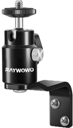 RAYWOWO Support Mural pour caméra, Bras Flexible avec vis 1/4, ancrage Mural Vertical pour caméras, lumières, téléphones (Forme de E)