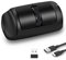 Horizontale Bluetooth-Maus,Tragbare Wiederaufladbare Bluetooth-Wireless-Maus(Dual-Modus: BT 5.0+2.4G)3200DPI Einstellbar,Leise Ergonomische Drahtlose Maus für Laptop PC Computer/Windows/Mac OS/Iphone