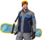 Kapstrom - Bandoulière pour snowboard - Sangle de transport pour snowboard de qualité supérieure - Bandoulière pour porte-snowboard - Convient aux snowboards de 23 à 30 cm / 9 à 12 pouces