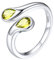 Silvora Silberring Damen 925 Sterling Silber 2mm breit Dünne Peridot Zirkon Ringe Damen SilberOffenes Toi Et Moi Ring Geburtsstein Silber Verstellbares 2 Geburtsstein Fingerring für Frauen