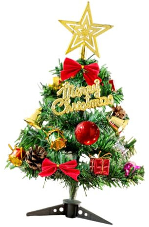 Anneome 1 Satz 30cm Weihnachtspaket Led Beleuchteter Weihnachtsbaum Weihnachtliche Tischdekoration Desktop-dekor Weihnachtsbaum Figur Geführter Mini-Weihnachtsbaum Kleiner Baum PVC