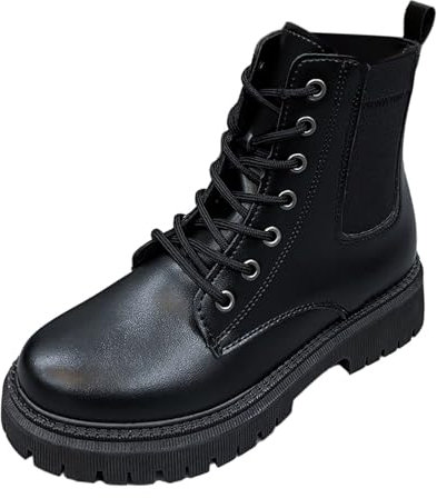 Stivali Alti Senza Tacco Donna Stivali Texani Donna Estivi Scarpe Donna estive Stivali Estivi Donna Morbidi Cowboy Boots Stivali Biker Donna Stivaletti Bassi Donna Stivali Moto Donna