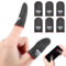 Qianyu 6 Packs Mobile Gaming Finger Sleeve Silver Fiber Anti Sweat Thumb Sleeve Thin Breathable Smooth Game Controller Finger Cover Phone Touchscreen Finger Protectors Accessories for Gamer