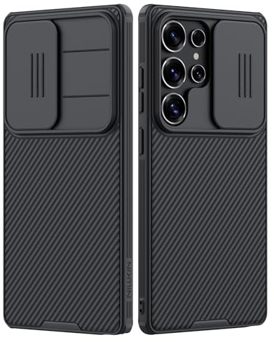 Nillkin für Samsung Galaxy S25 Ultra Hülle, CamShield Pro S25 Ultra Handyhülle mit Kameraschutz Ultra Dünn Premium Bumper Hybrid Schutzhülle für Galaxy S25 Ultra 5G Back Case (Schwarz)