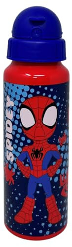 Gourde en aluminium avec paille Spidey Marvel bouteille 550 ml accessoire pour enfants