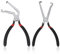 2 Pezzi Pinze per Scollegamento Elettrico per Auto, Metallo Pinze per Scollegamento Linea Carburante Pinze per Candele Pinza Connettore Carburante per Spine con Linguetta a Pressione