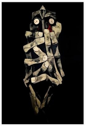 Oswaldo Guayasamin Leinwandposter Tränen des Blutes, 1983, 50 x 75 cm