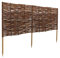 1 x BOGATECO Beeteinfassung aus Weide | 100 cm Lang & 40 cm Hoch | Holz-Zaun Rasenkante | Weiden-Zaun Steckzaun Perfekt für den Garten als Weg-Abgrenzung | Beetumrandungen | Dekorative Zäune