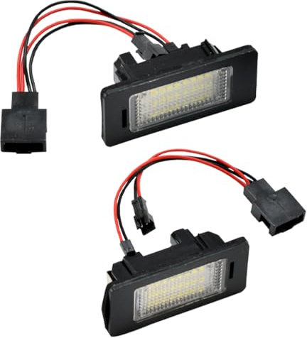 2 Stück Kennzeichenleuchte Rücklicht für VW Golf Touran Sharan LED Nummernschildbeleuchtung hinten für AUDI A1 A4 A6 A5 Q5 TT LED