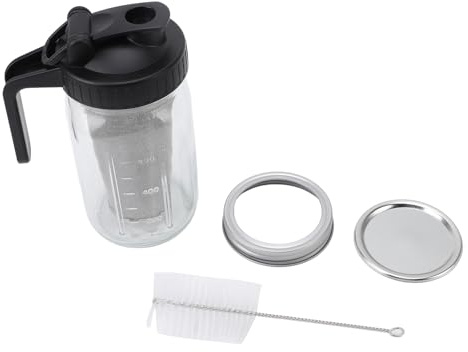 Omabeta Kalte Brauerei -Kaffeemaschine, Kaltbrauen -Kaffeemaschineglas mit Edelstahlfilter und Spout -Deckel Zum Brauen und Gießen (1000 ml)