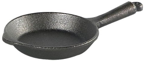 Skeppshult 0034 Mini Bratpfanne mit gusseisernem Griff - für alle Herdarten, inklusive Induktion, Ofen, Grill und offenes Feuer geeignet ø 8 cm