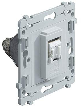 prise rj45 simple cat.5e ftp 9pts 1 poste grade 1 hager kallysta