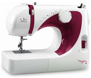 Jata MC695 Máquina de Coser con 13 Diseños de Puntada Pespunte y Zigzag Ojal en 4 Tiempos Con Pedal Portatil Gracias a su Diseño Compacto y su Bajo Peso de 5,9 kg