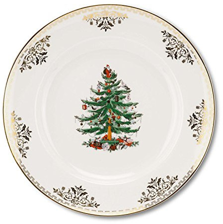 Spode Christmas Tree Gold Dinner Plate by Spode