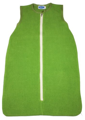 Reiff Strick Baby Sommer Schlafsack ohne Arm KBA Baumwollplüsch (62/68, Apfel)