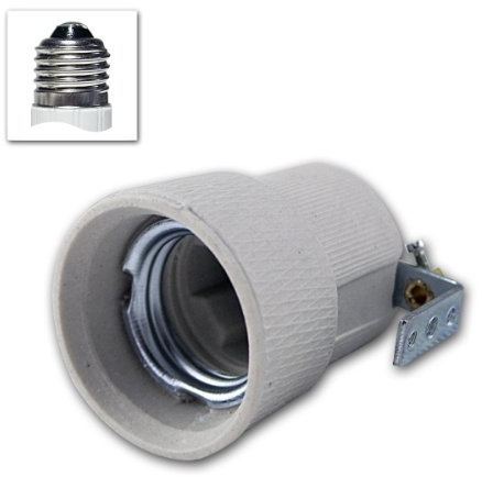 Douille en porcelaine E27 250V/4A, support de montage