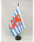 AZ FLAG - Tischflagge Luxemburg Mit Löwen - 21x14 cm - Luxemburgische Tischfahne 14 x 21 Cm - Flaggen