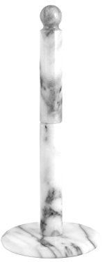 Home - Porte-Rouleau essuie-Tout - Marbre Blanc - 12 x 32 cm