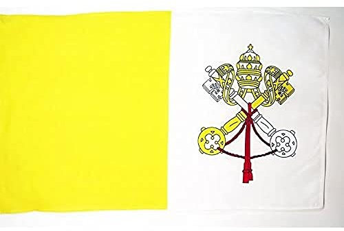 AZ FLAG Bandiera Città del Vaticano 250x150cm - Bandiera VATICANA 150 x 250 cm Foro per Asta