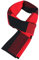 WANYING Winter Herbst Herren Strickschal 6% Wolle Gestrickter Schal Super Weich Business Casual - 180 * 30 cm Kariert Schwarz Rot