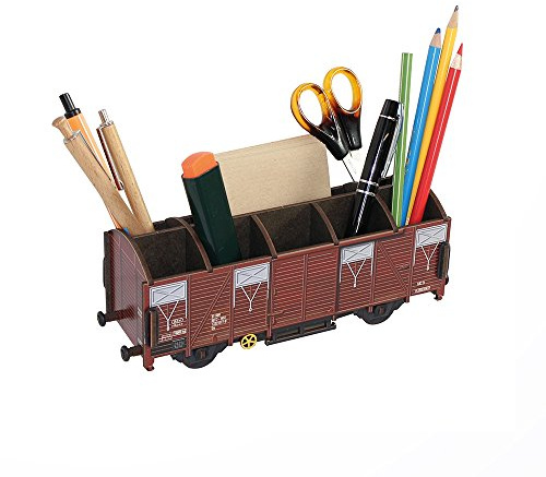 Werkhaus WE2094 Stiftebox Güterwagen braun