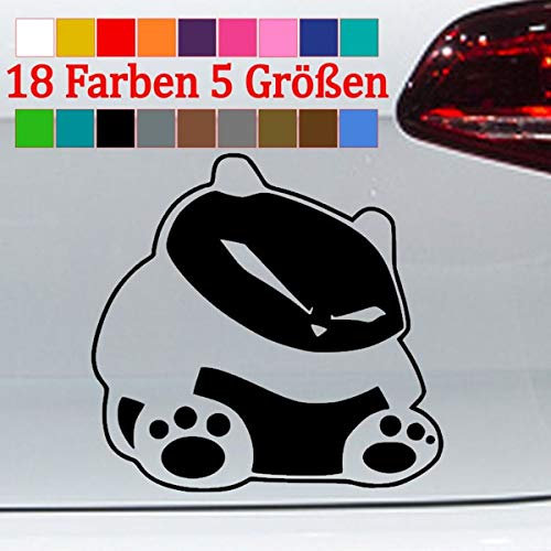 Panda Aufkleber böse Auto Tuning Golf GTI JDM Funny Sticker 18 Farben 5 Größen