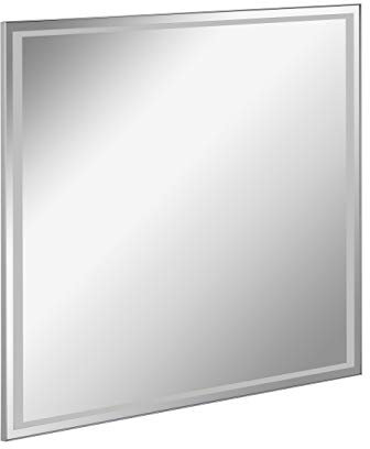 FACKELMANN LED Spiegel FRAMELIGHT 80 / Wandspiegel mit umlaufender LED-Beleuchtung/Maße (B x H x T): ca. 80 x 70 x 3 cm/Lichtfarbe: Kaltweiß/Leistung: 14,4 Watt/austauschbare LED-Beleuchtung