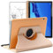 ebestStar - Funda para Huawei MediaPad T5 10.1, Carcasa Capa Giratoria, 360 Protectora, Cuero PU Soporte, Dorado + Cristal Templado