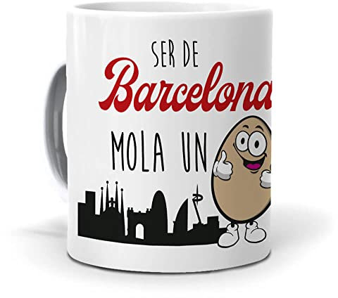 Taza Ser de Barcelona Mola un Huevo