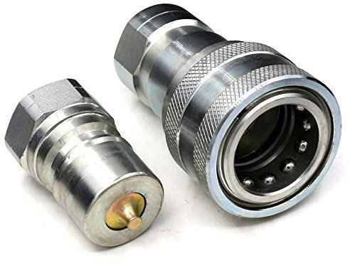 Coupleur hydraulique Ceker 3/4 NPT ISO 7241-B à connexion rapide et déconnexion pour tracteur hydraulique