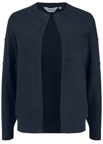 OXMO Kalotta Damen Strickjacke Feinstrick Cardigan Strickcardigan, Größe:S, Farbe:Total Eclipse (194010)