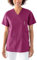 CLINIC DRESS Schlupfkasack Kasack Damen für Krankenpflege und Altenpflege 50% Baumwolle 95 Grad Wäsche Berry M