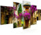 Runa Art Bild Wohnzimmer Schlafzimmer Blumen Toskana 5 Teilig Italienische Gasse Flieder Wandbilder auf Vlies Leinwand 607753b