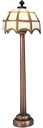 Miniature Dollhouse Floor Lamp, LED Battery-Operated Light, Functional Dollhouse Furniture Lighting and Accessory