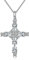 jiamiaoi Kreuz Kette Damen Kette Silber 925 Kreuz Anhänger Halskette Kreuzkette Silber Damen Silberkette mit Kreuzanhänger Weißgold