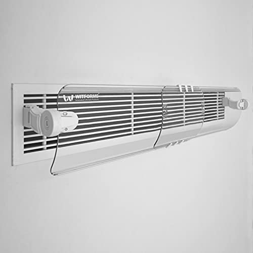 WITFORMS /CENTRAL - Deflector de aire de CA ajustable adecuado para el registro y la rejilla del aire acondicionado central. Mejora la circulación de refrigeración y calefacción