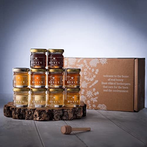 Maters & Co 10 Jar Taster Set - With Mini Honey Dipper