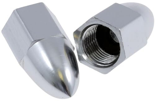 2EXTREME Ventilkappen Set Bullet alu kompatibel für Roller, Scooter, Motorrad, Mofa, Moped, Classic, universal