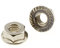 Screws4Bikes | 10x 1/4-20 UNC Mutter mit Flansch Zoll | Edelstahl
