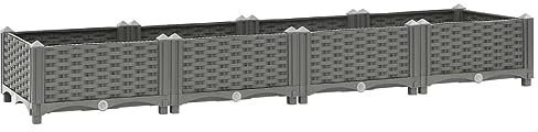 Revera Hochbeet 160 x 40 x 23 cm aus Polypropylen