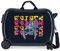 Disney Stitch Naughty Face Down Blauer Kinderkoffer, 50 x 38 x 20 cm, starres ABS, seitlicher Kombinationsverschluss, 34 l, 1,8 kg, 4 Doppelrollen, Handgepäck