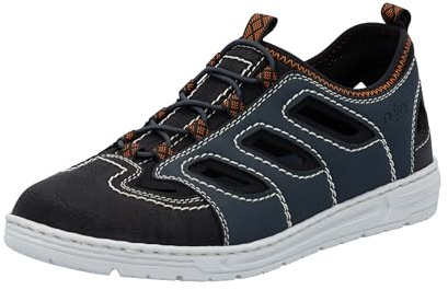 Rieker Herren Halbschuhe 08665-14 blau Gr. 41